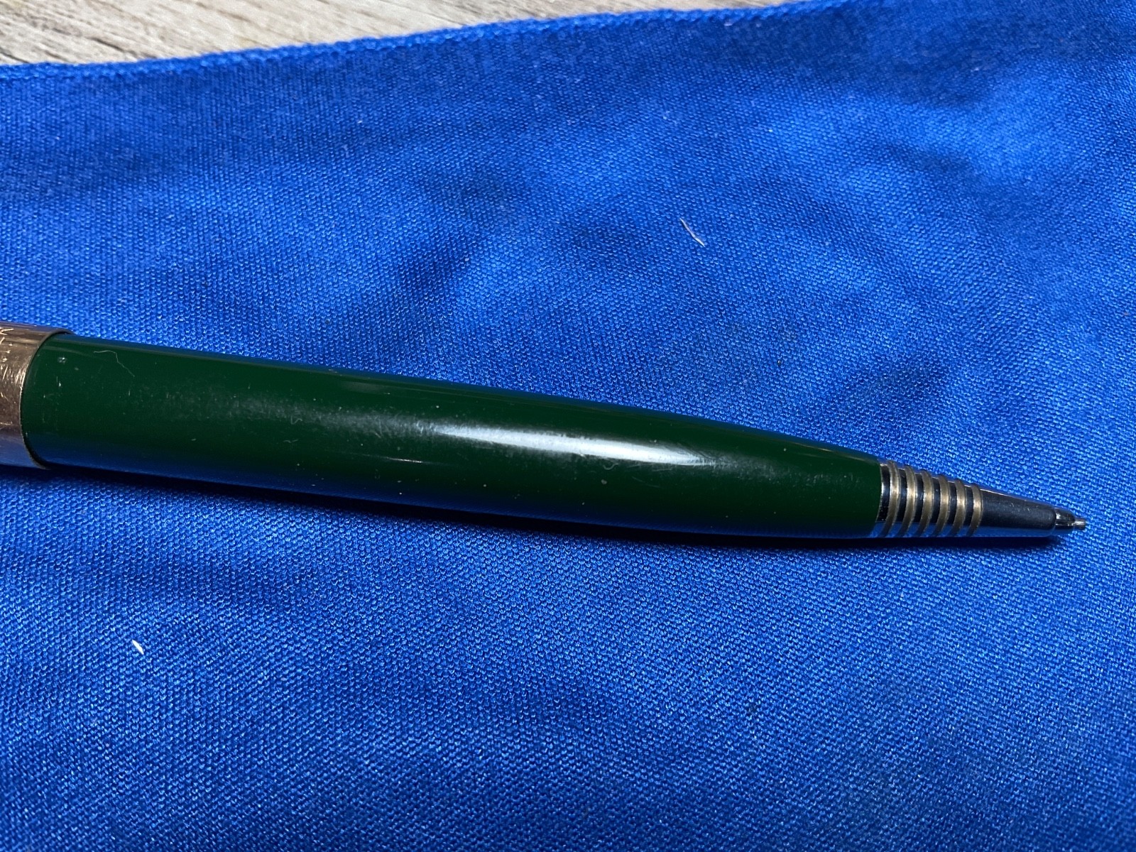Vintage Parker Mechanical Pencil Black Barrel 1/10 12K Gold Filled Cap USA