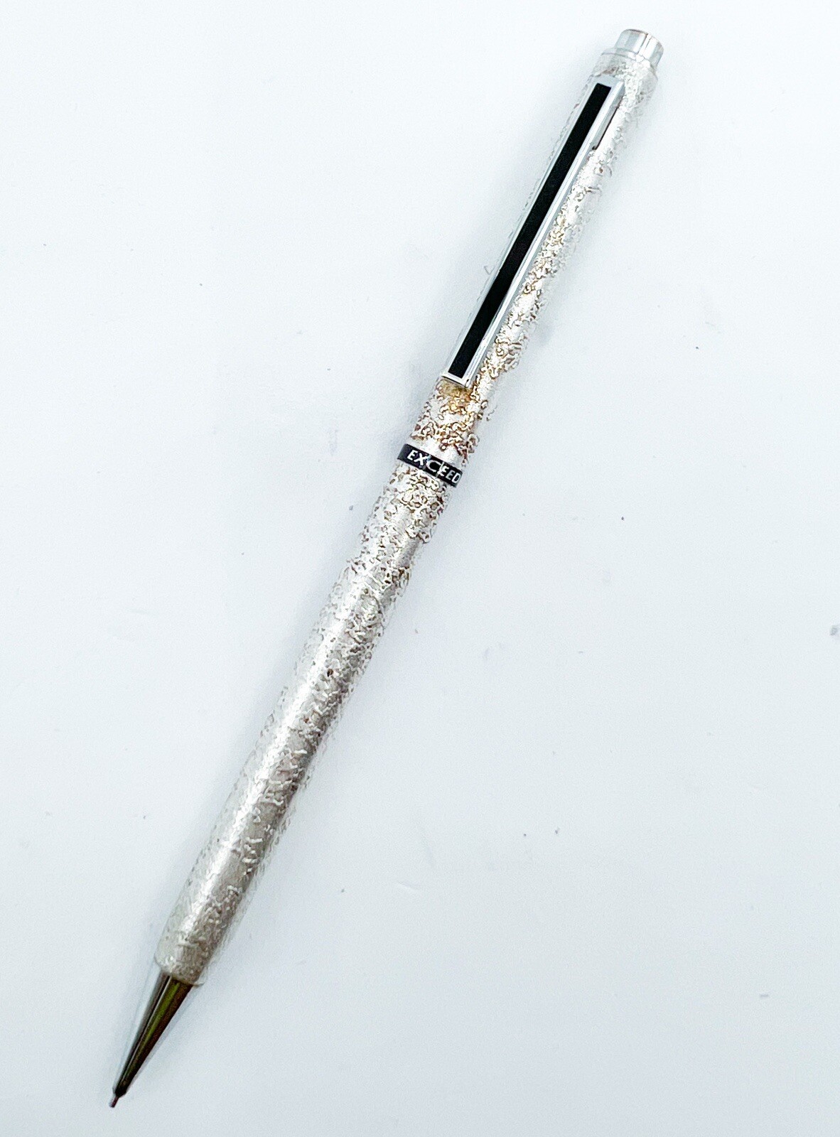 mitsubishi Exceed Silver mechanical pencil 0.5mm metal With Box Rare