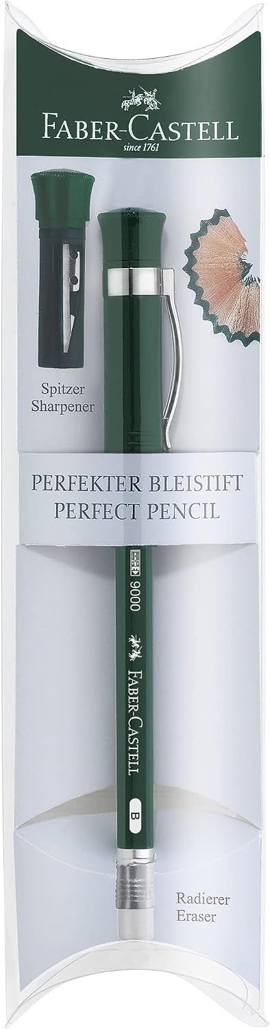Perfect Pencil Castell 9000 in Gift Box – #2 Pencil with Built-in Pencil Sharpen