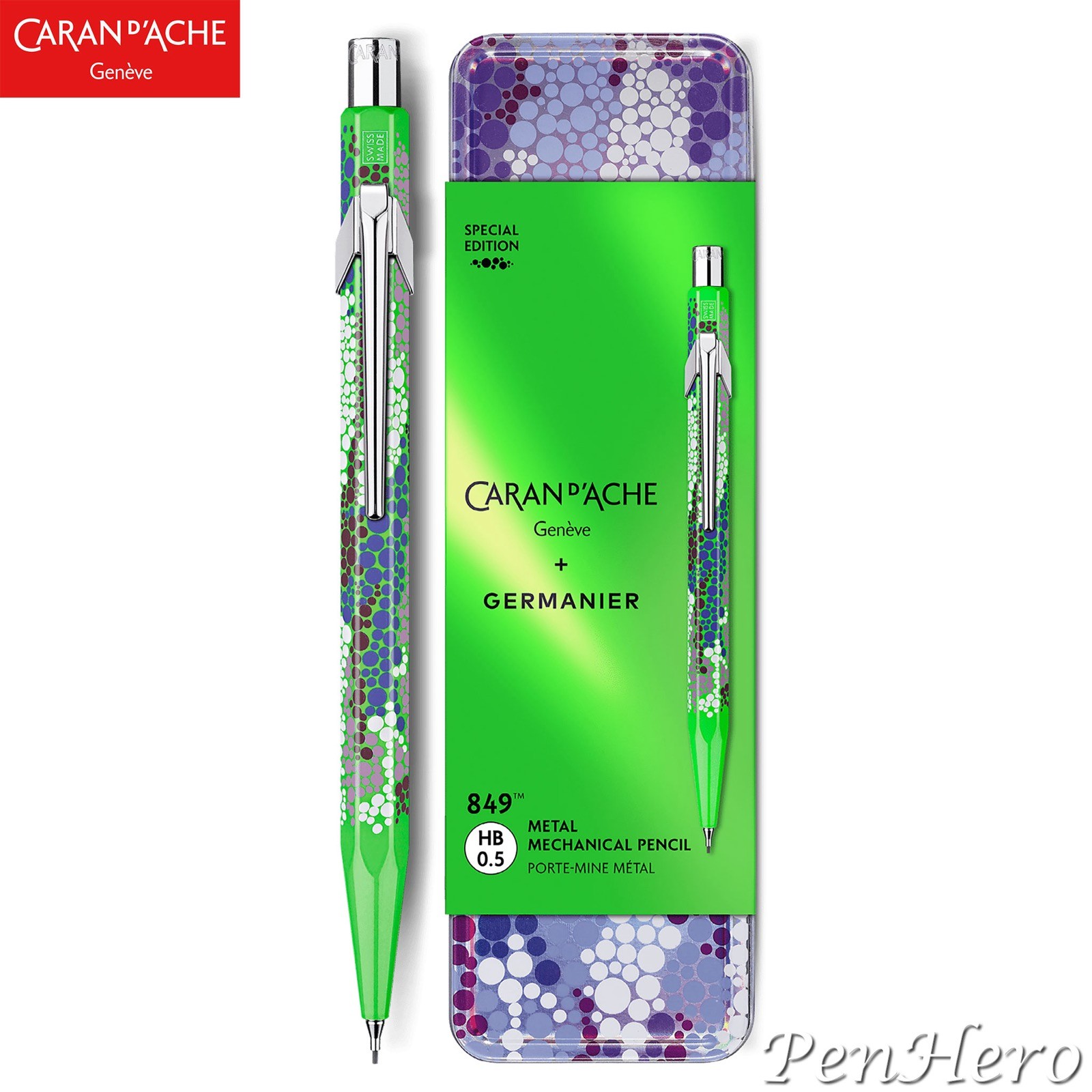 Caran d’Ache 849 Germanier Neon Green – Special Edition 0.5mm Mechanical Pencil