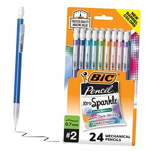 Xtra-Sparkle Number 2 Mechanical Pencils With 24 Count (Pack of 1) 0.7mm