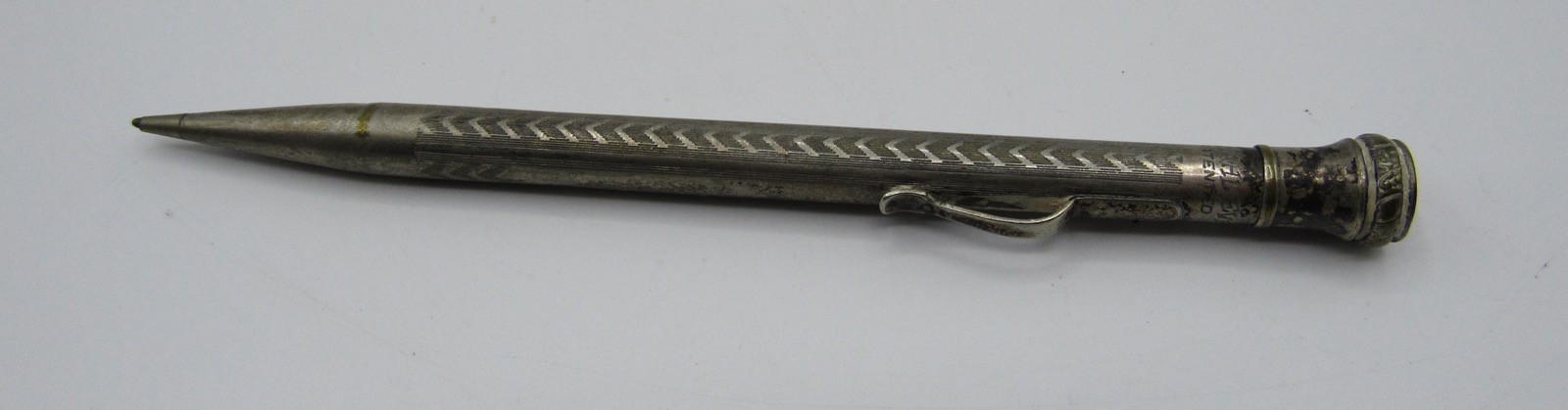 Vintage silverplated Wahl Eversharp mechanical pencil 5.25″