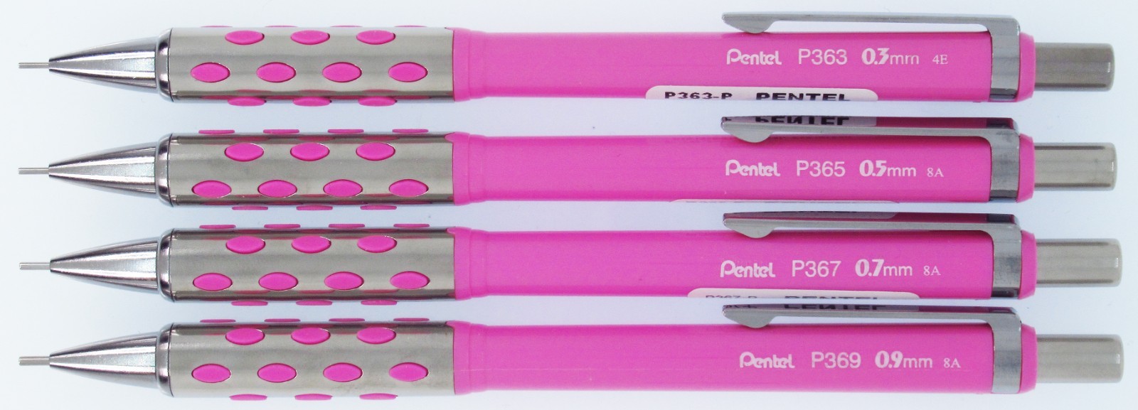 Pentel P360 Stein 360 – Pink, Set of 4 (Brazil)