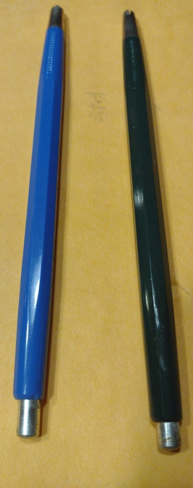 Lot Of 2 M & A 225511 Mechanical Pencils Blue & Green Retro Vintage Rare Italy