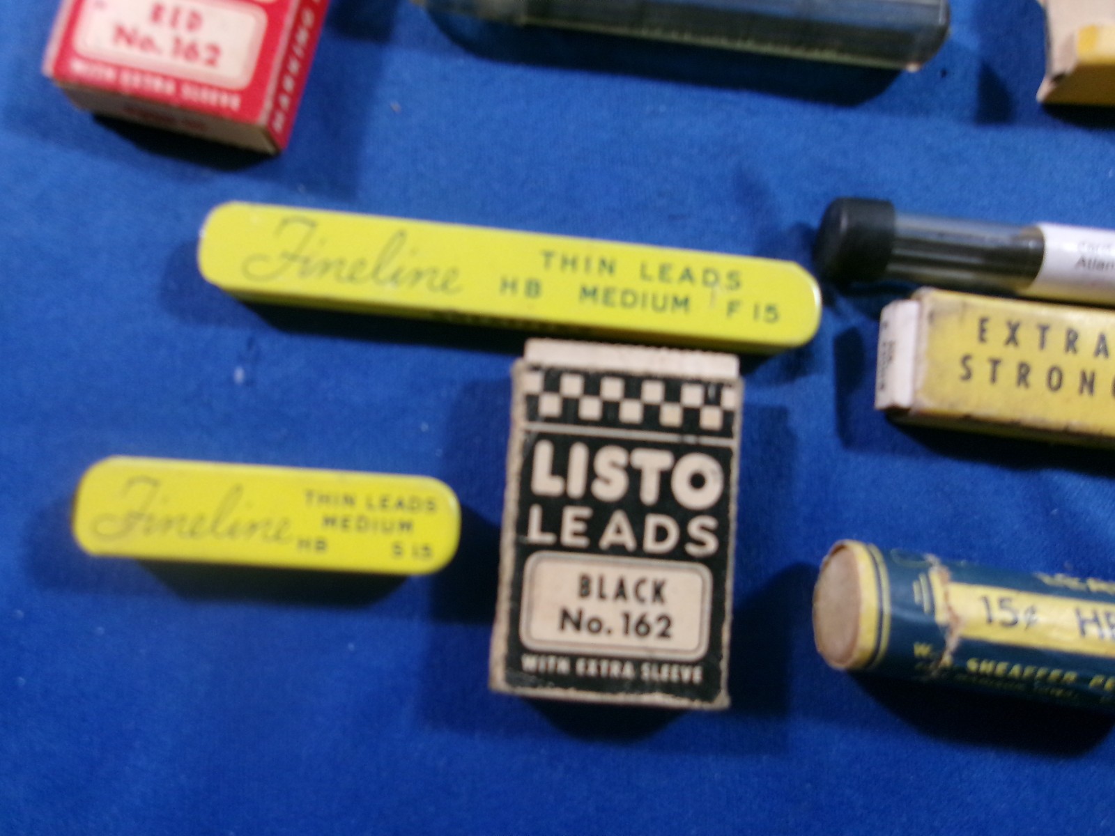 Various Lot of 20 Vintage Mechanical Pencil Lead In Original Containers