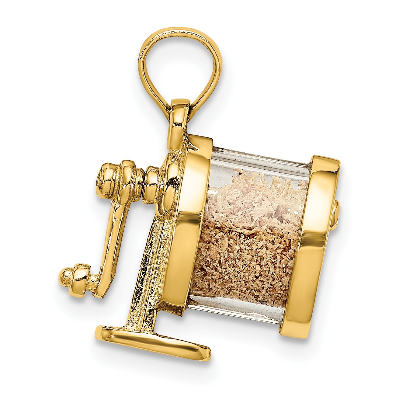 14K 3-D Moveable Pencil Sharpener Charm K7313