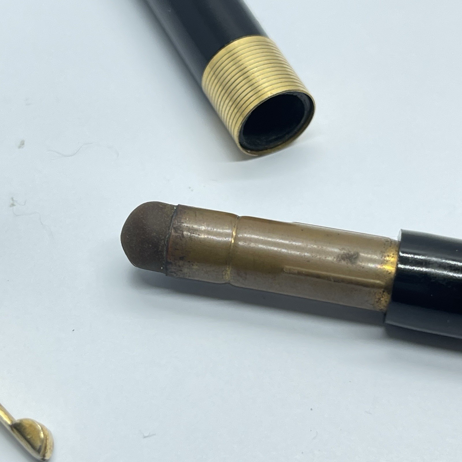 Penman USA Black and Gold Tone Mechanical Pencil with Name ” Fern Able” Vintage