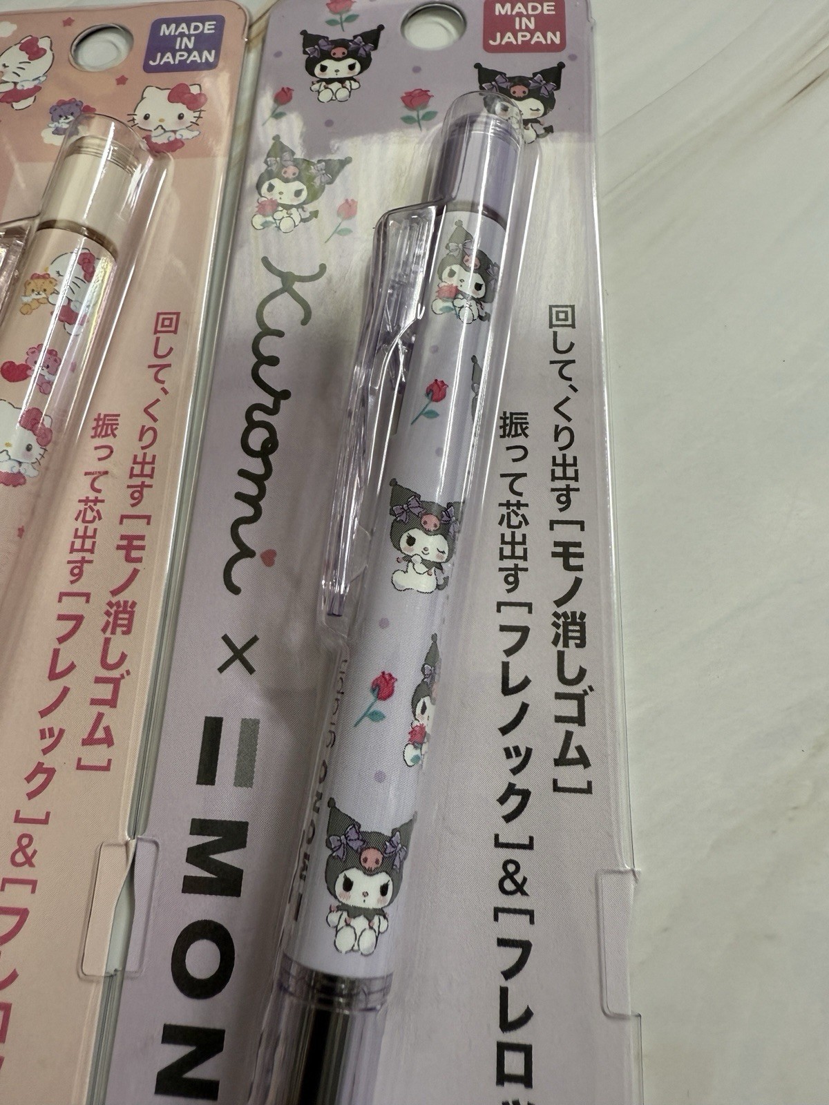 Hello Kitty X MONO graph Mechanical Pencil Set Of 2 0.5mm Tombow Fureknock