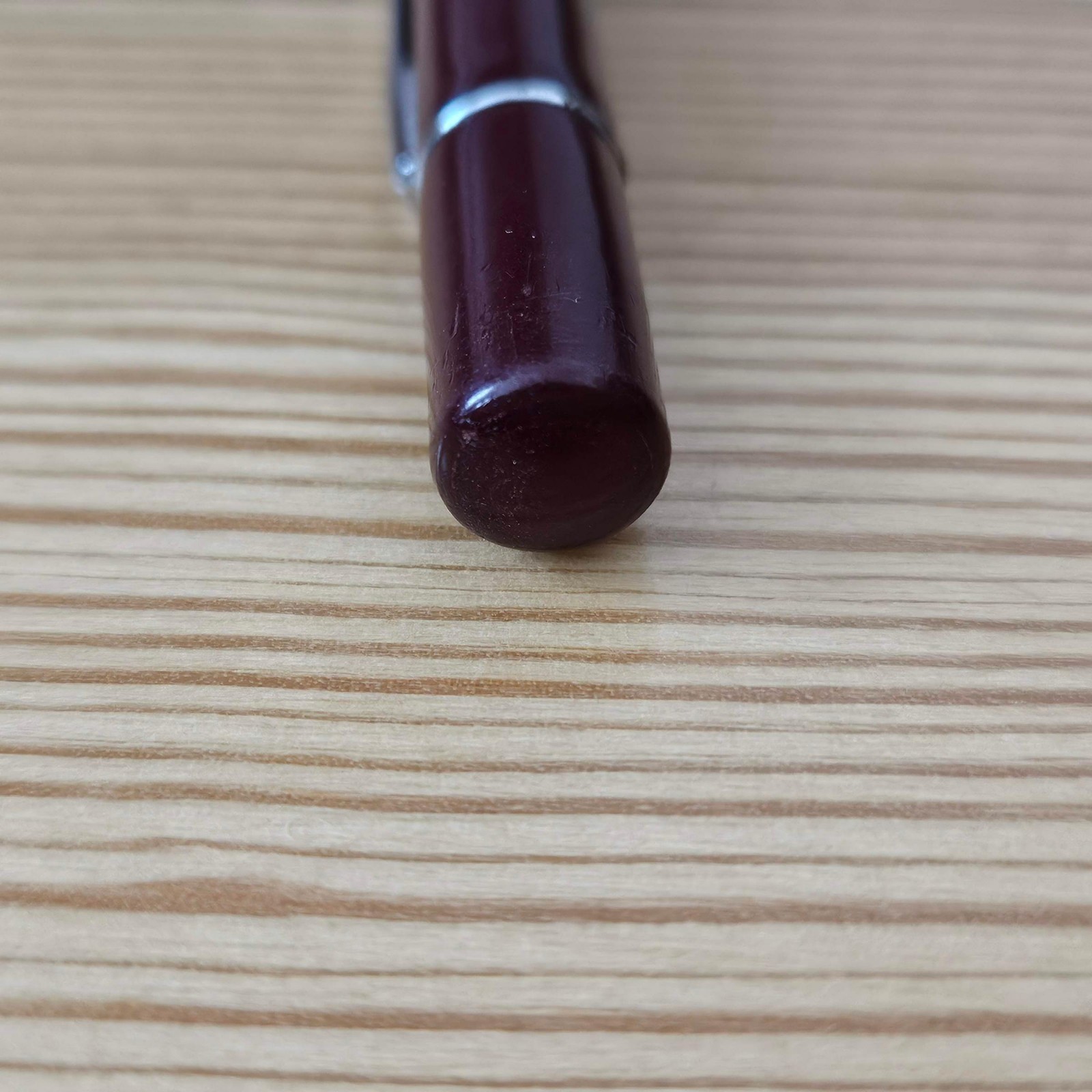 Vtg Dixon Rite-Rite Mechanical Pencil Burgundy Red Threadline Viewpoint Works