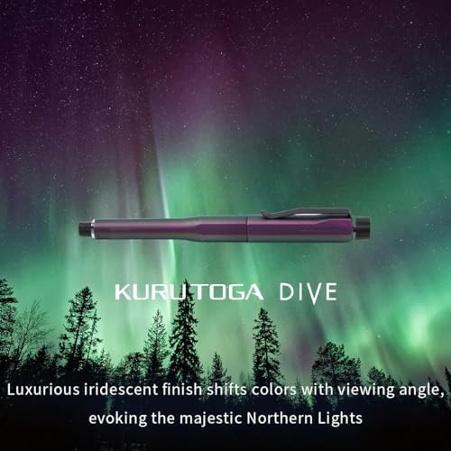 Uni Kuru Toga Dive 0.5mm Mechanical Pencil M5-5000/Color: Aurora Purple