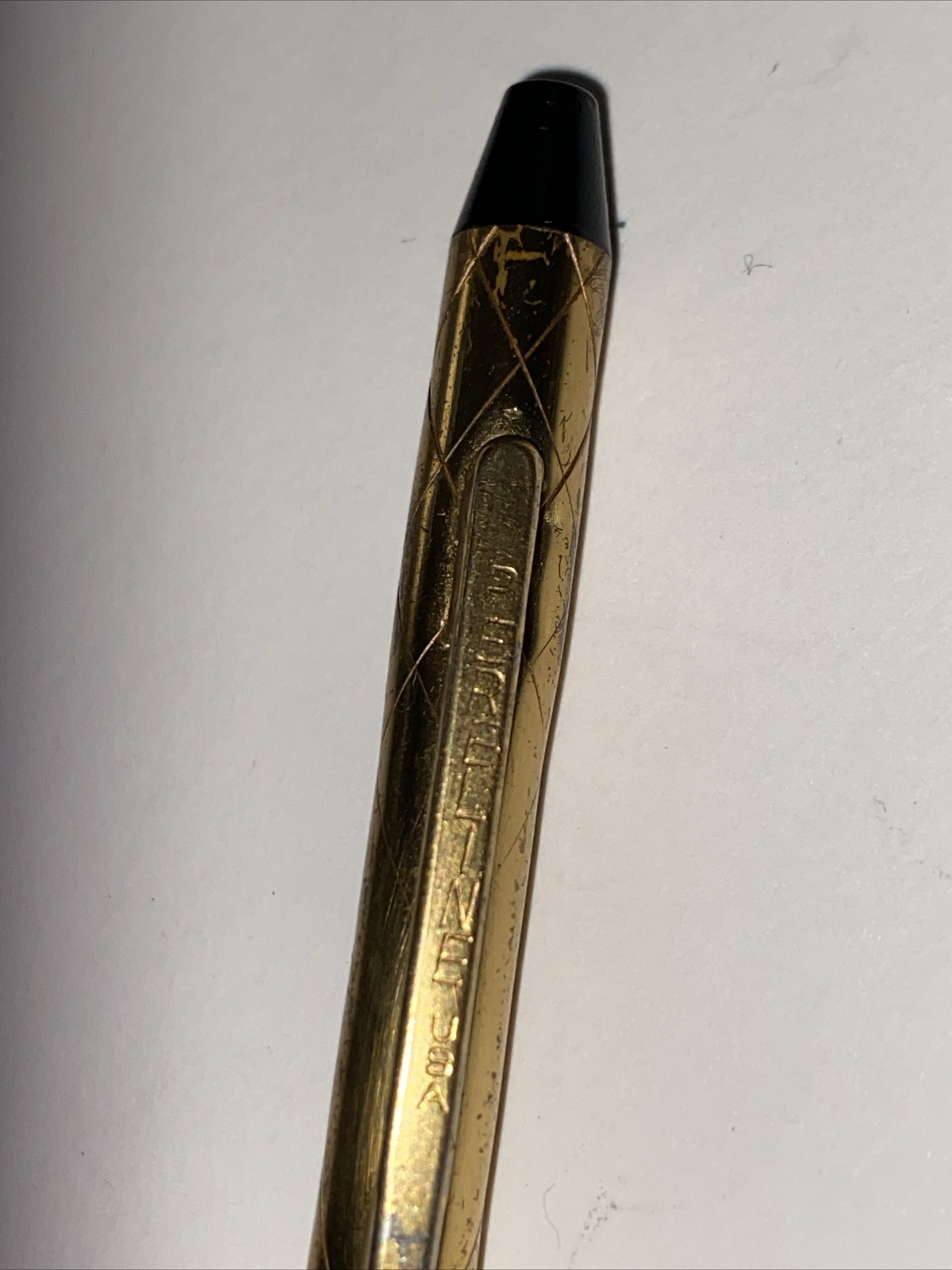 Antique Gold Tone “Pereline” USA Mechanical Pencil c.1920s Fully Functional