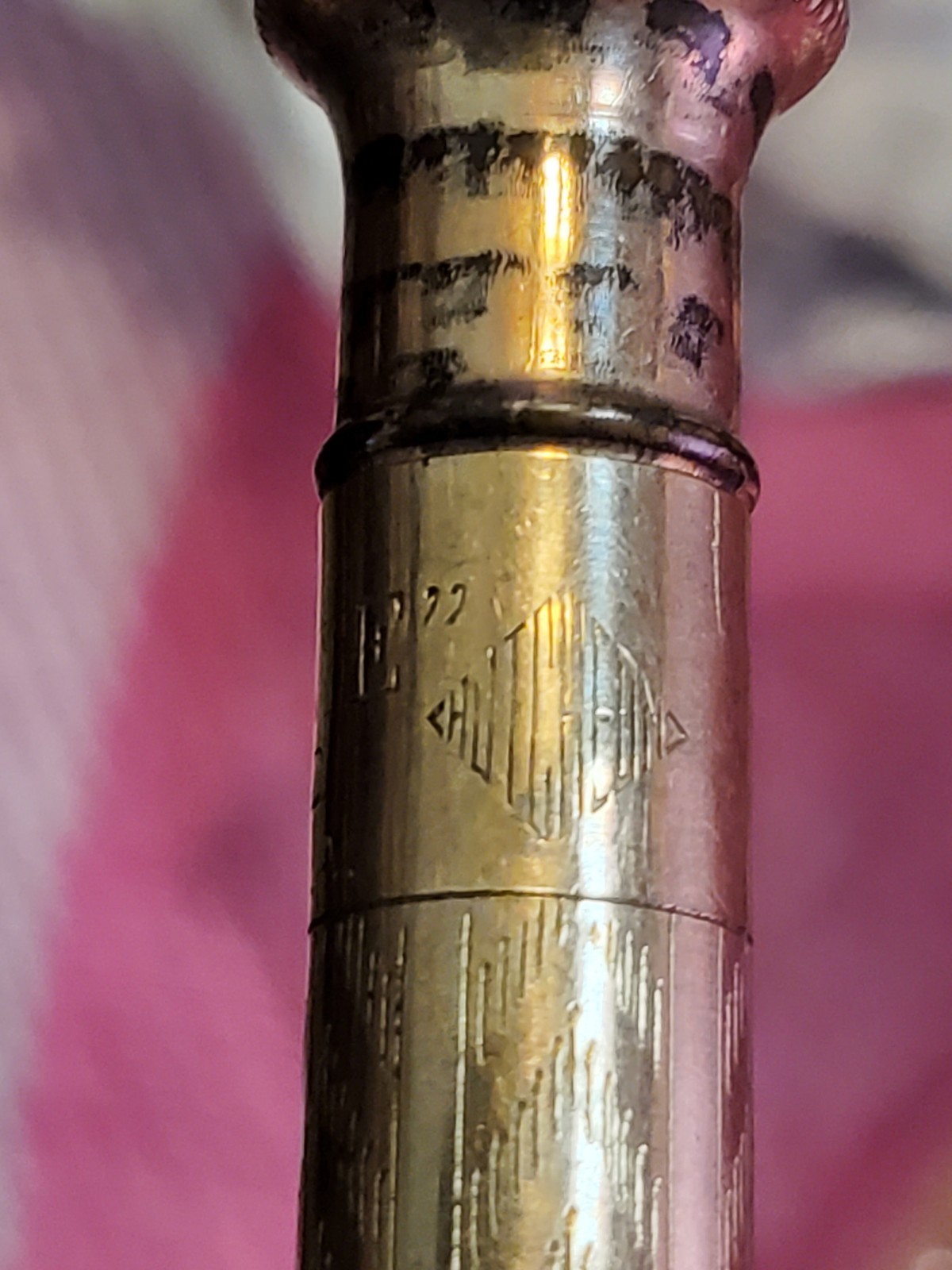 Vintage HUTCHEON 1920’s Twist Mechanical Pencil Gold-Filled with Lead and Loop