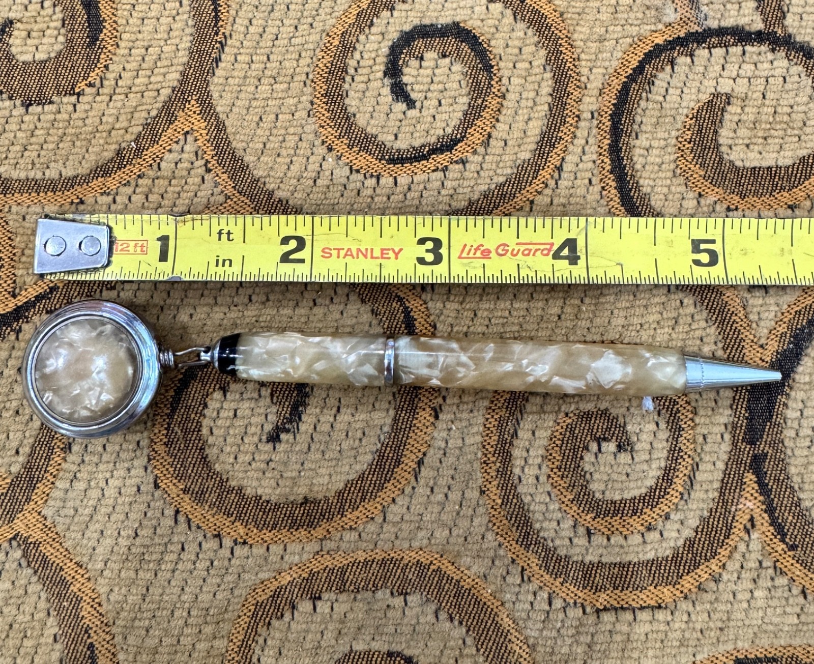 Vintage Ketcham McDougall Ketchall Retractable Mechanical Pencil Pin Fob 1920s