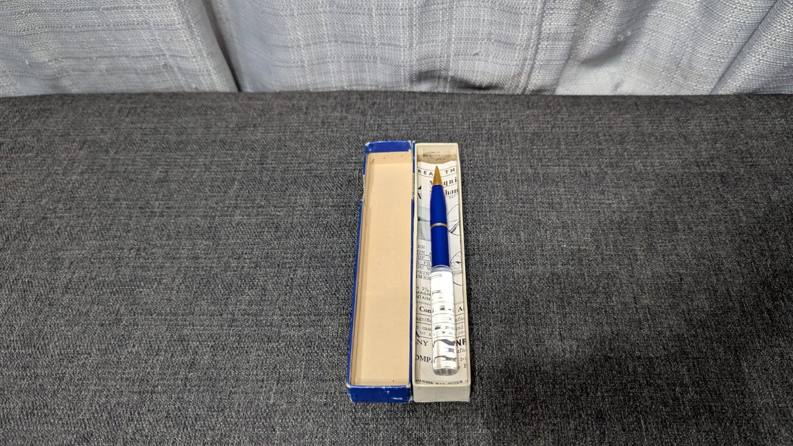 The Marvel Two-in-one Magnifier And Mechanical Pencil Vintage Blue