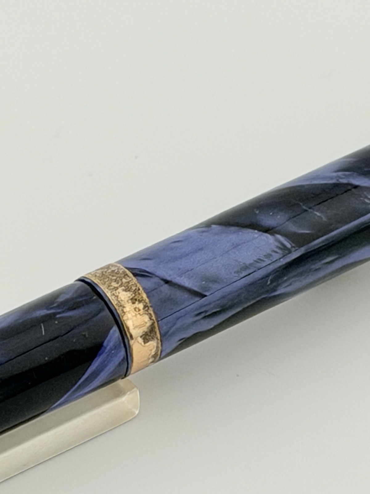 Vintage PARKETTE Made By Parker Mechanical Pencil Marble Blue Super Rare