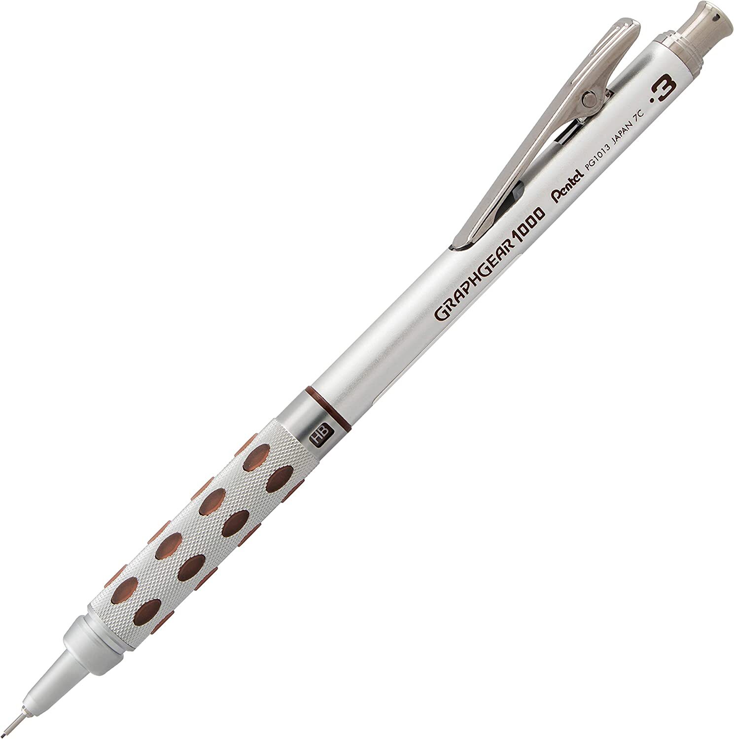 Pentel GraphGear 1000 Automatic Drafting Pencil (0.3mm), Black Accents, 1 Each