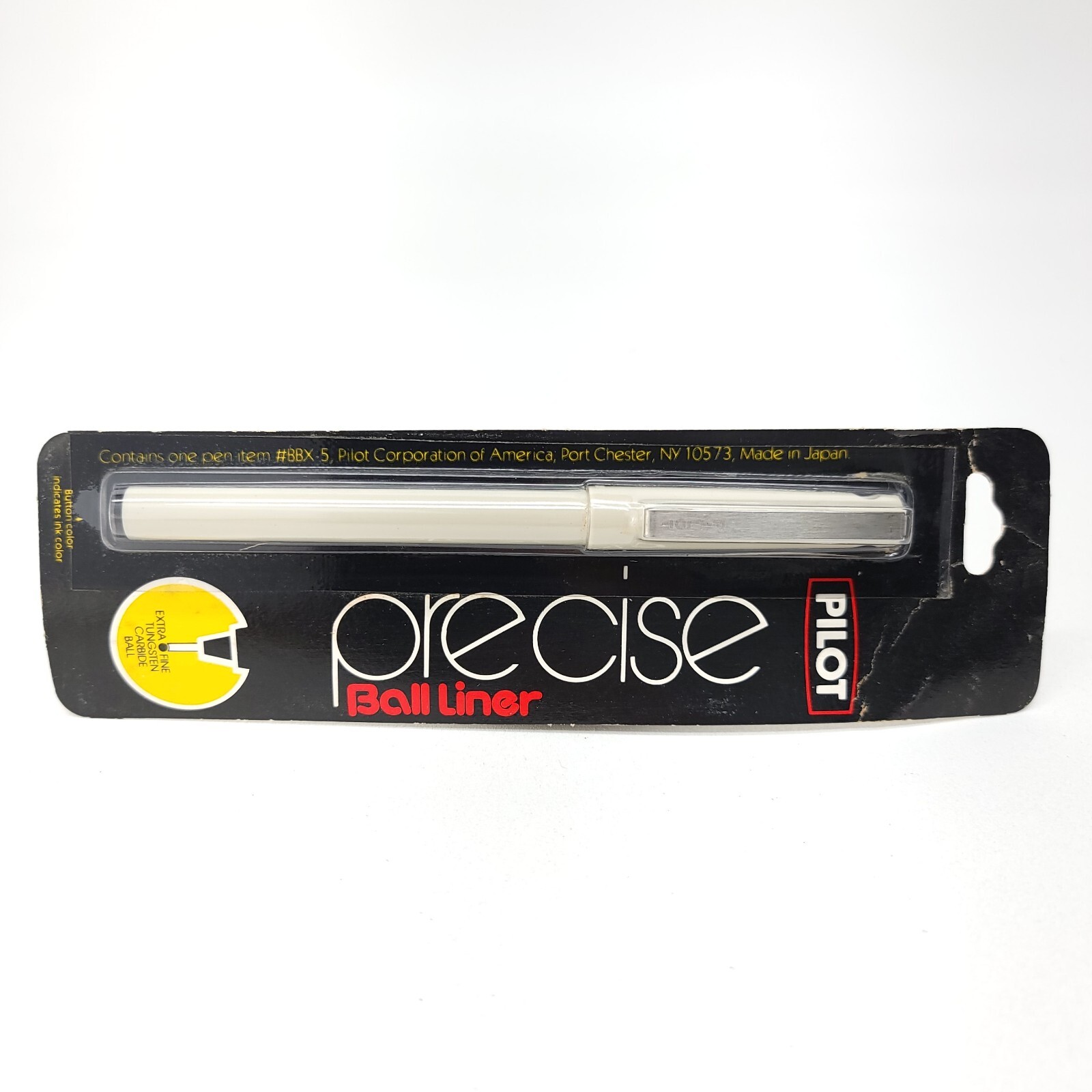 NOS Pilot Precise Black Ball Liner Pen Extra Fine NIP Sealed Japan NEW
