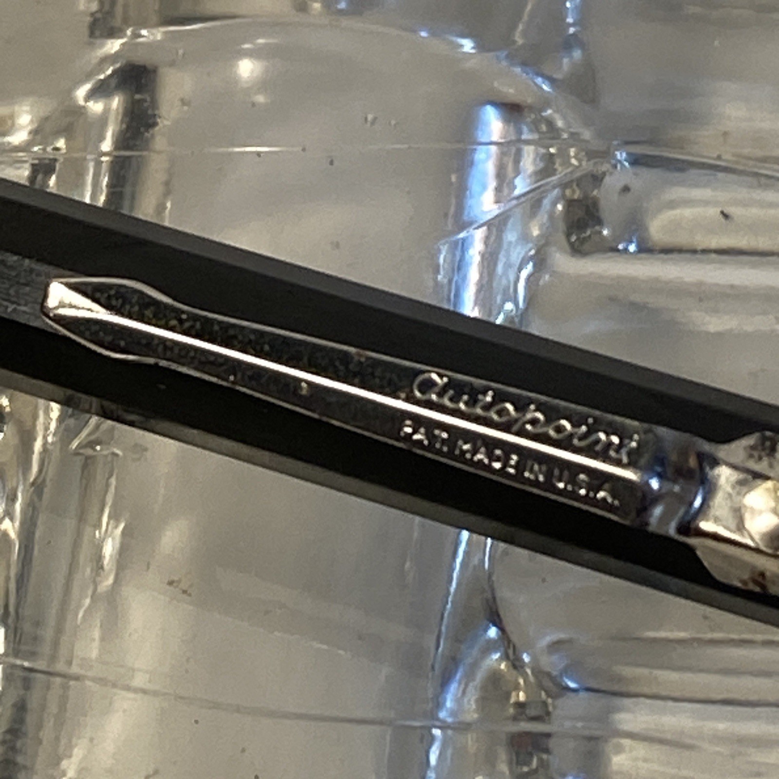 Vintage 1960s Autopoint Twinpoint Red & Black Lead Mechanical Pencil