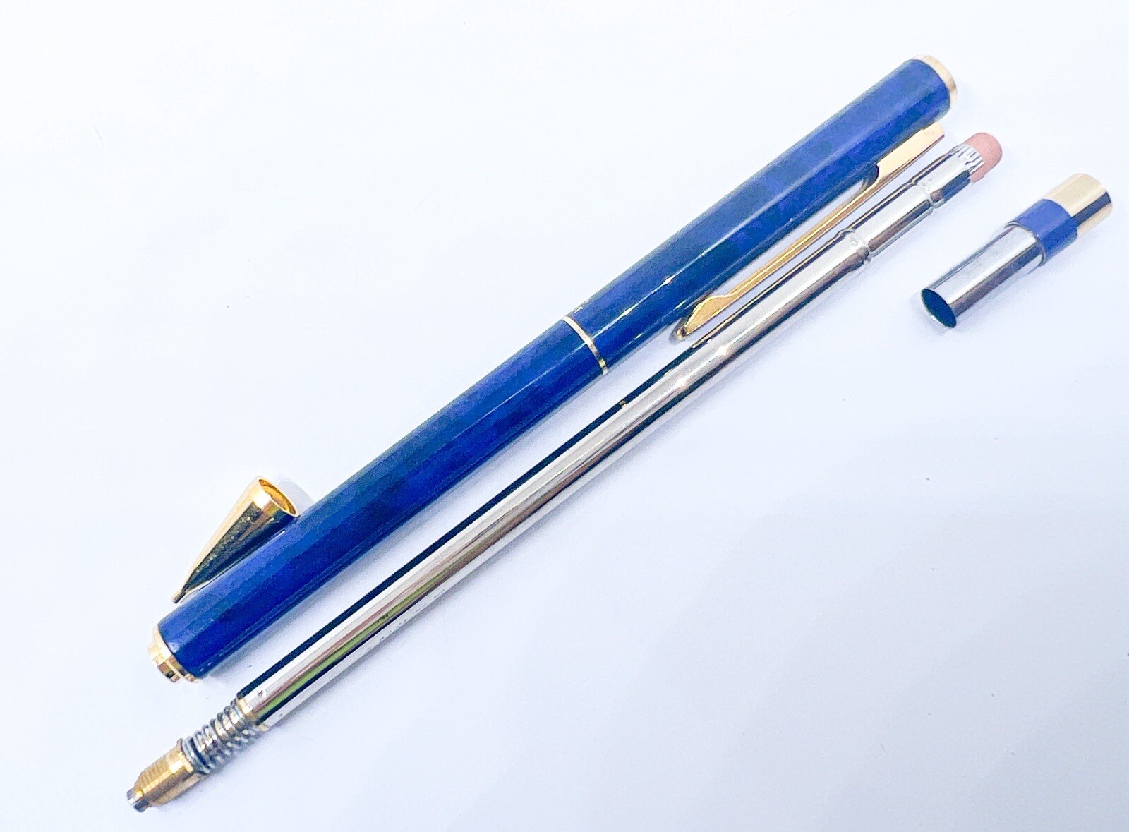 Pilot Marble Blue Full Metal 0.5mm Mechanical Pencil Fully Functional Japan