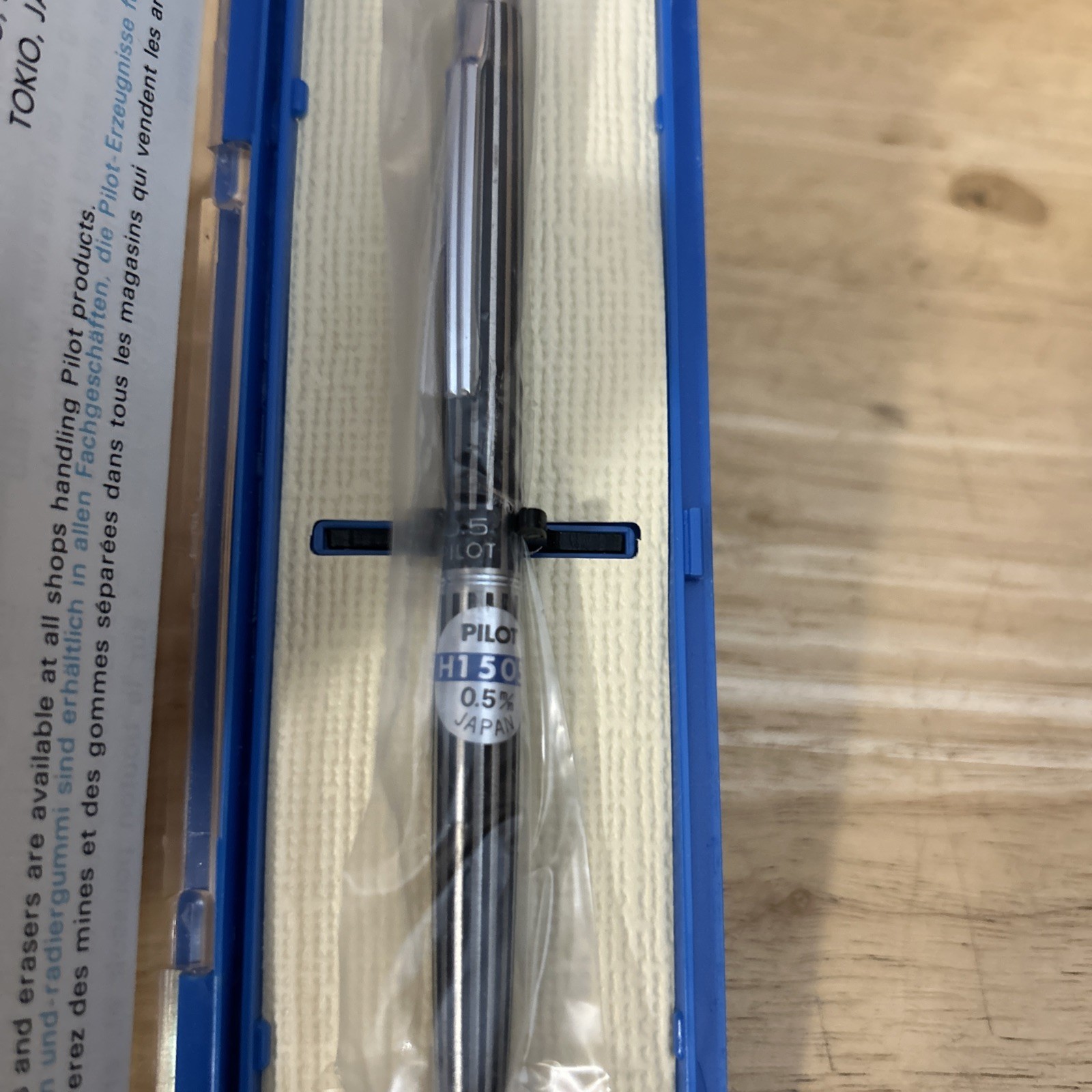 Pilot Etching Black Stripes Clutch Point Mechanical Pencil 0.5 All Metal Y0443