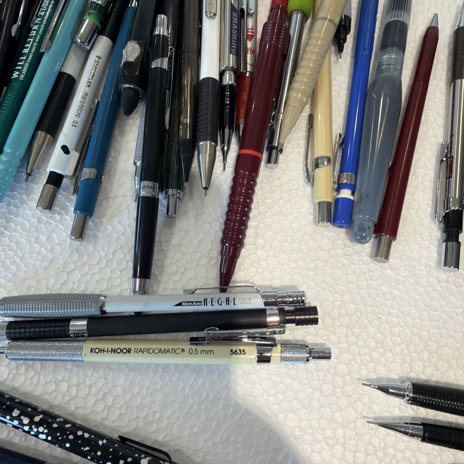 Vintage Lot of 205 Drafting Mechanical Pencils with Leads JAPAN Germany Etc
