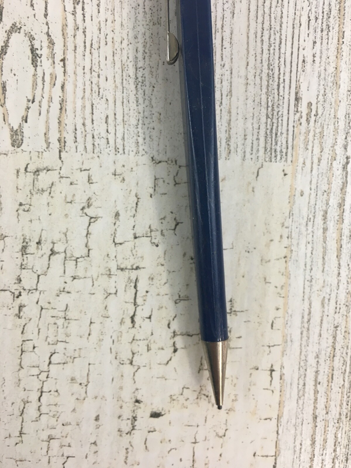 Vintage Slencil Flat Mechanical Pencil Blue