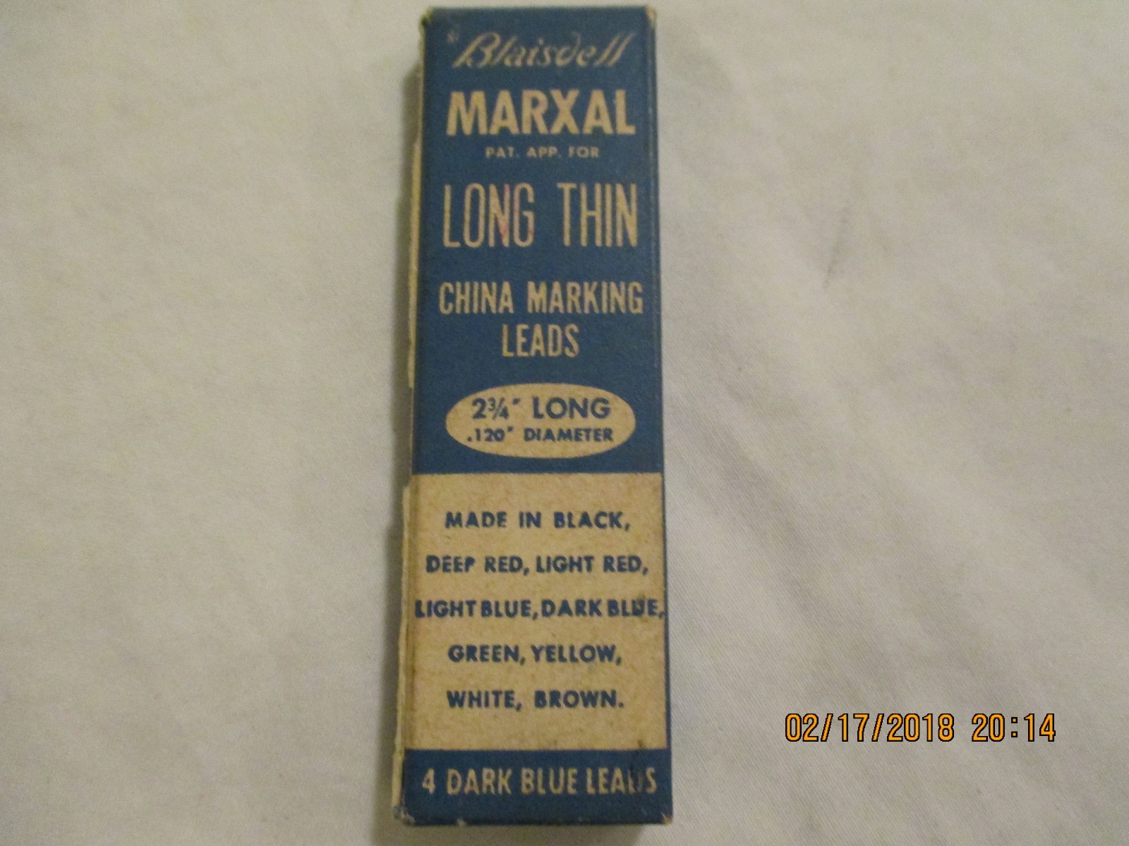 Vintage Blaisdell Marxal Long Thin China Marking Leads 2 3/4″ Long .120 Diameter