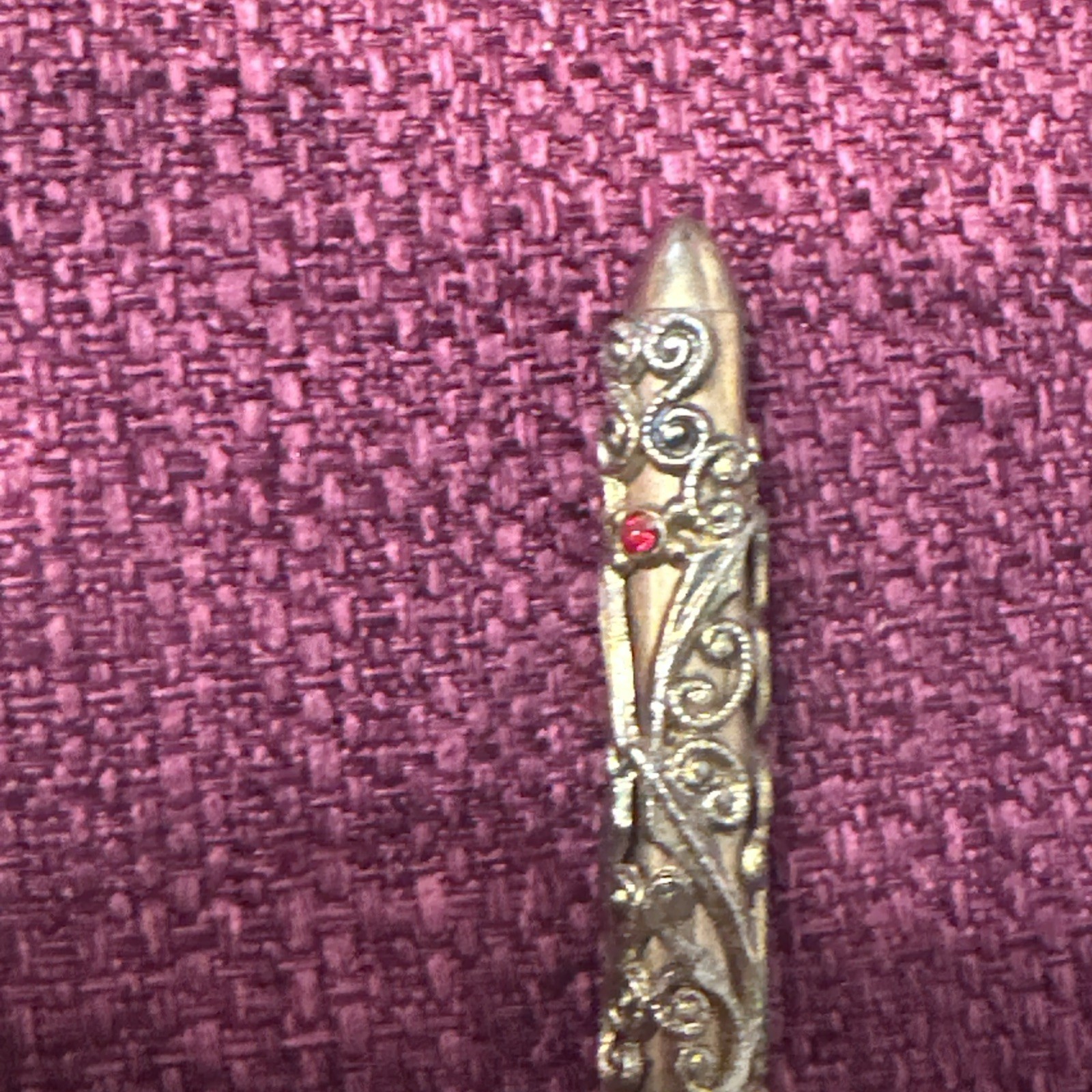 ✨1960s Ornate Gold Mechanical Pencils Chatelaine Style w/ Gem Accents✨