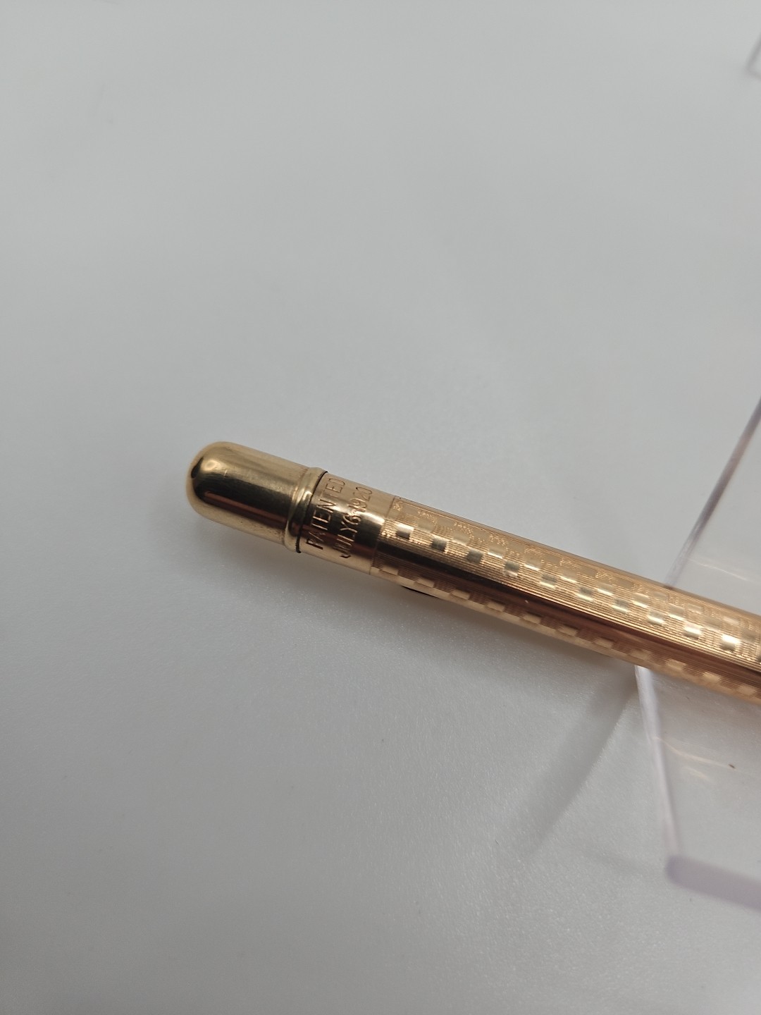 Vintage Conklin 10k Rolled Gold Mechanical Pencil Patent 1920