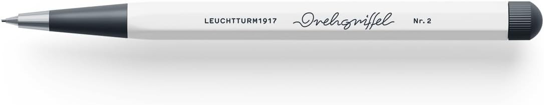 LEUCHTTURM1917 Drehgriffel Mechanical Pencil 0.7mm HB Aluminum White NEW