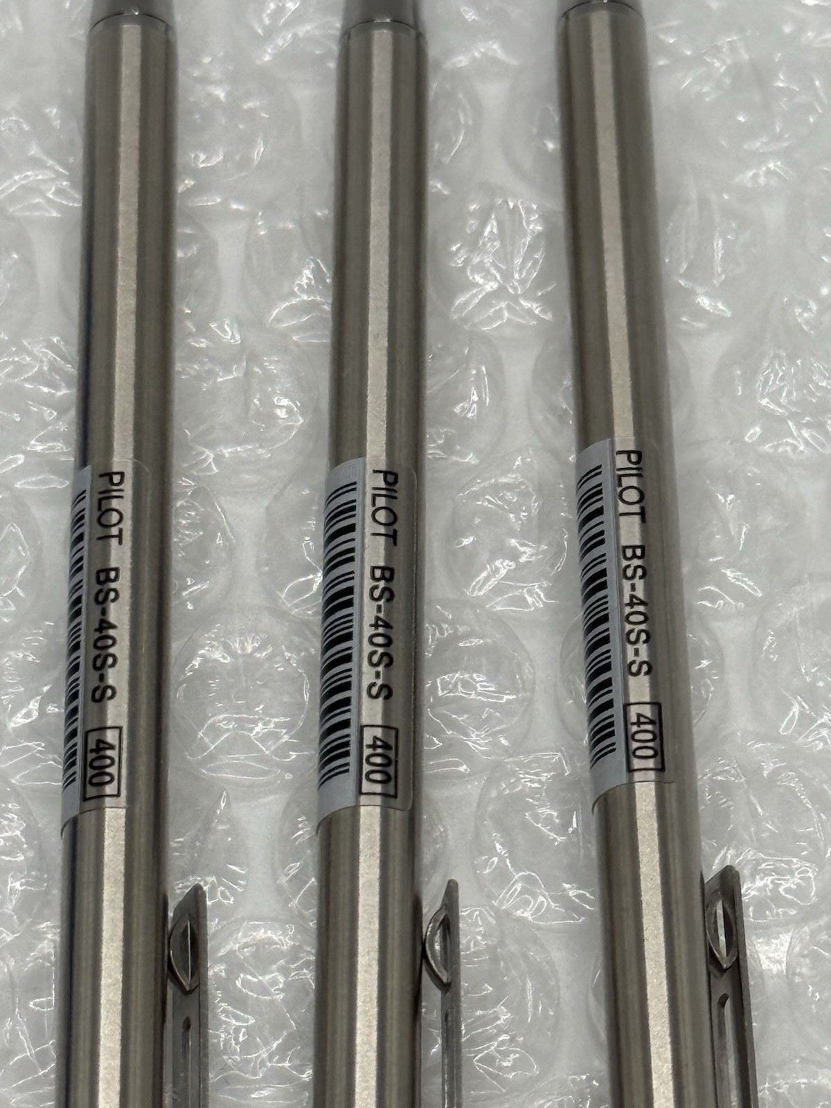 Pentel Slicci 0.3mm 2 Blue Barrel & Pilot 3 BS-40S-S Mini pens Needs Ink Japan
