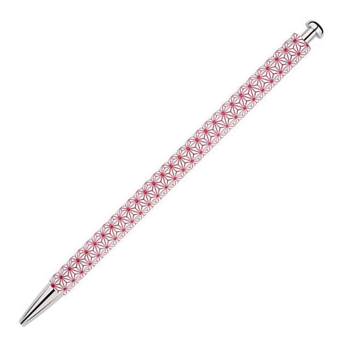 Hokusei Pencil OTP680WAHE Mechanical Pencil Edo Komon Hemp Leaf Red Luxury