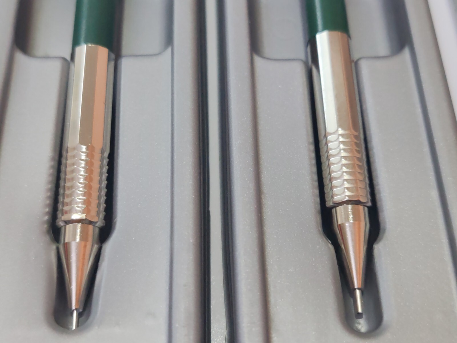 Vtg 2Pcs Nos FABER-CASTELL XFL-K FINE L 0.3+0.9mm Drafting Mechanical Pencil 80s