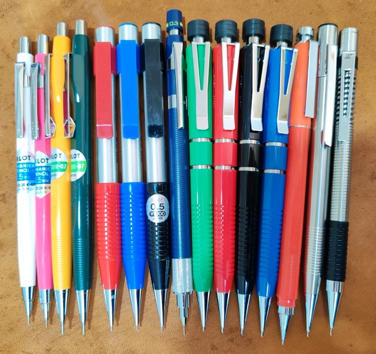 NOS VINTAGE PILOT Mechanical Pencil RARE Collection JAPAN Lot Of 15 PCS