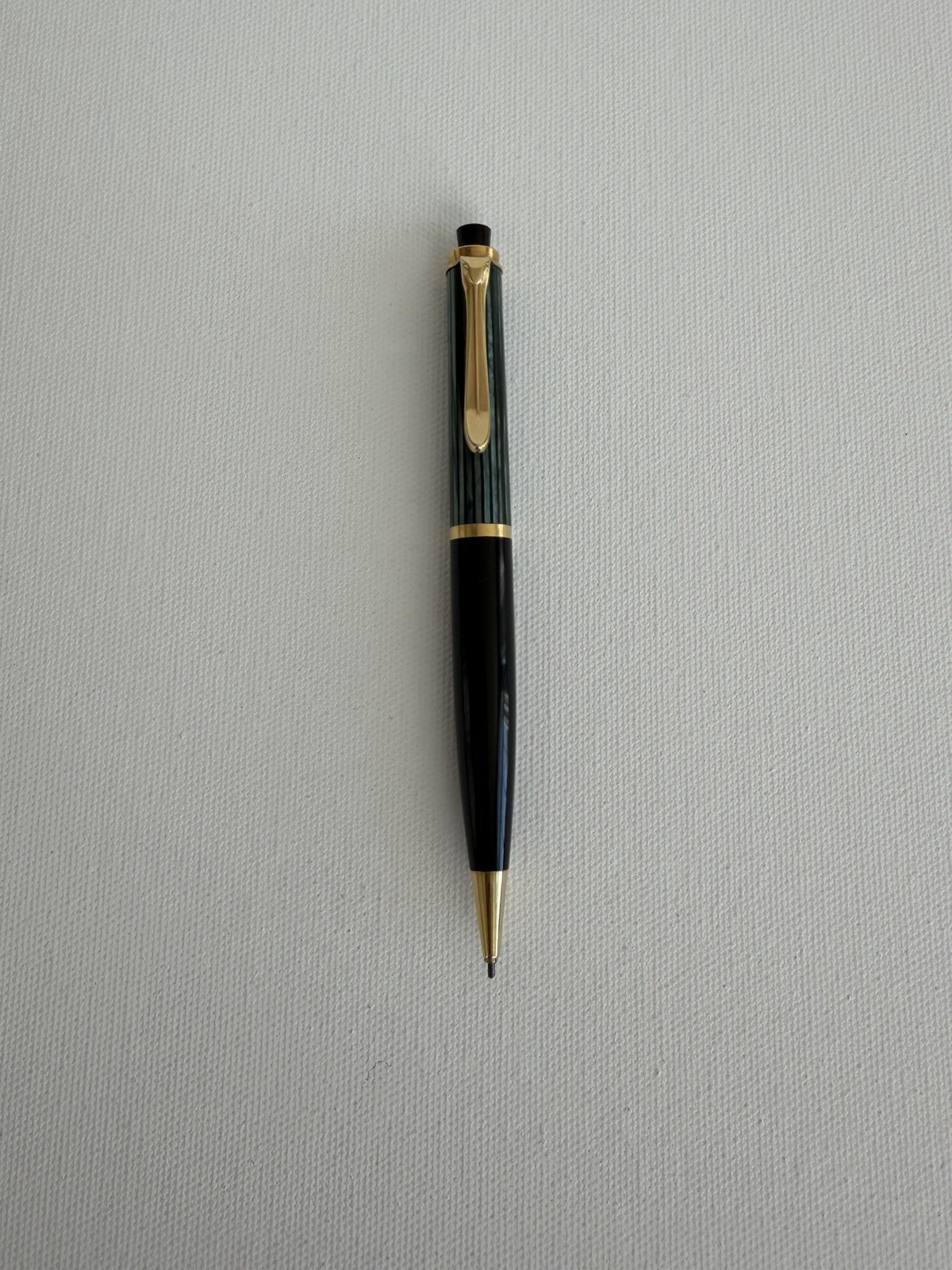 Pelikan 450 Mechanical Pencil In Green Striped & Black Günther Wagner Design