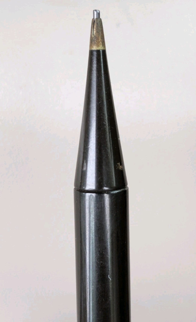 Antique Mont Blanc Pencil Lead Holder Circa 1930s Hard Rubber Round 6 Inches HTF