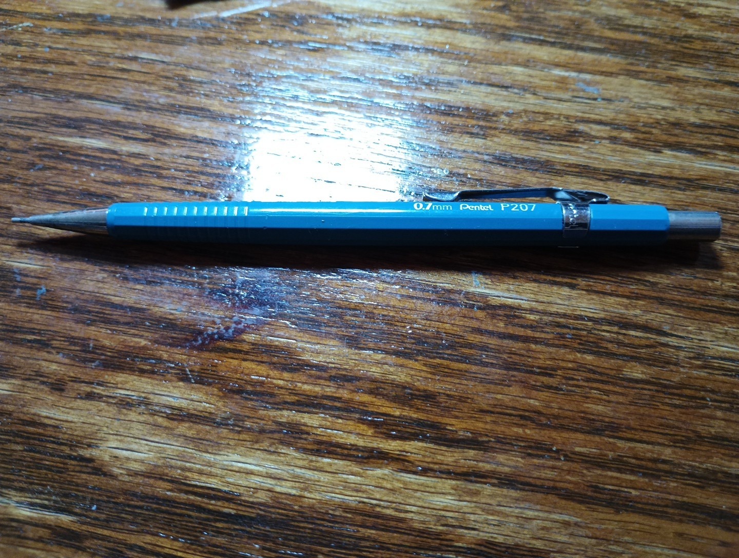 Vintage Blue Pentel P207 Drafting Mechanical Pencil Japan