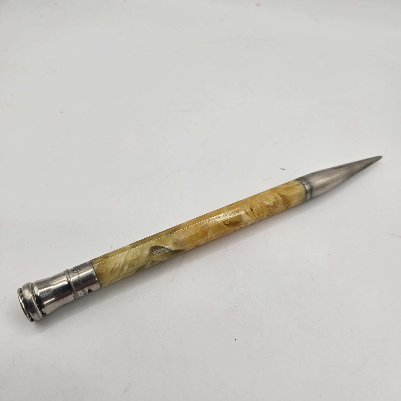 Vtg. Dur-O-Lite 1930s Mechanical Pencil Yellow