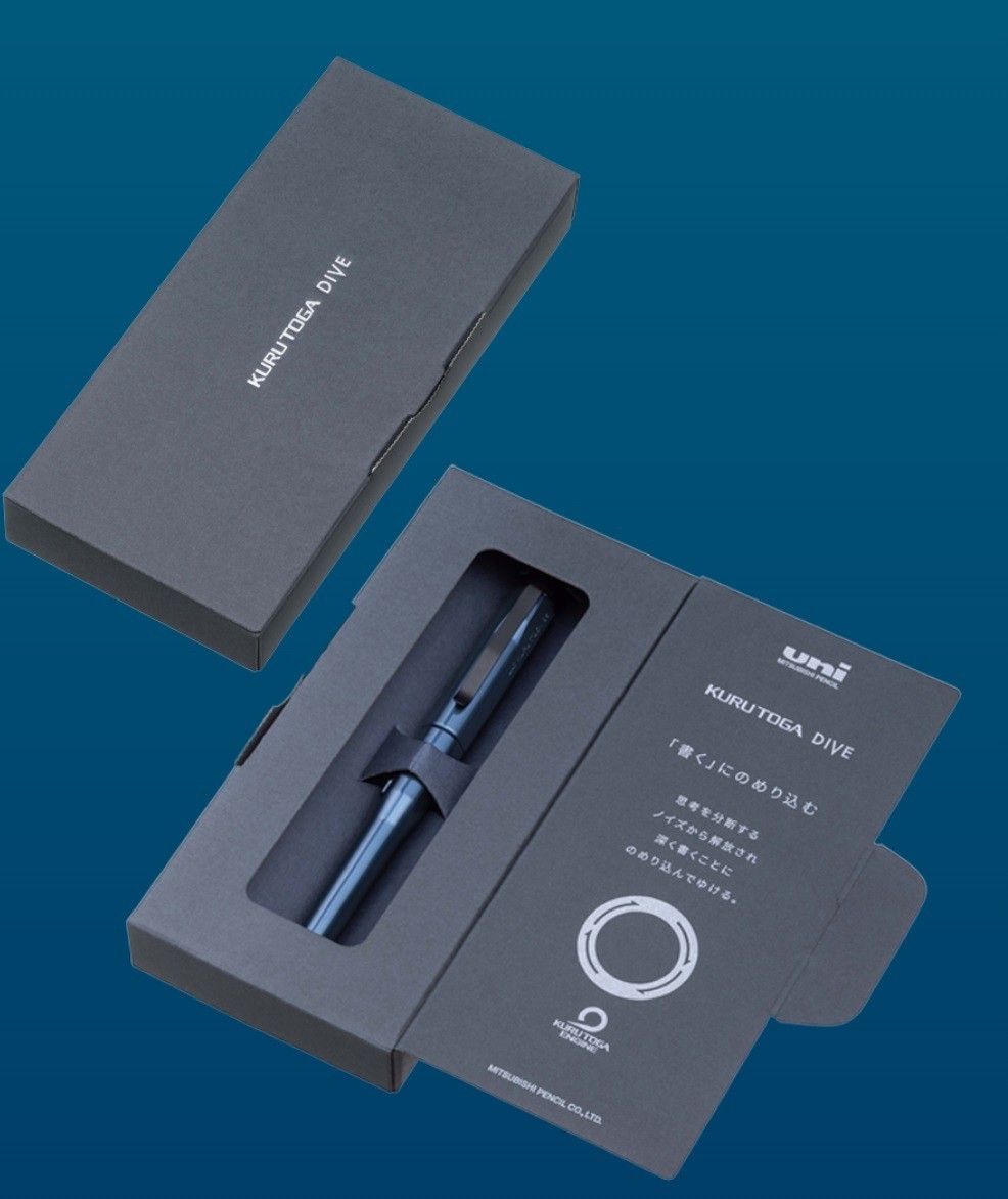 UNI Kuru Toga Dive Abyss Blue 0.5mm Mechanical Pencil New Japan