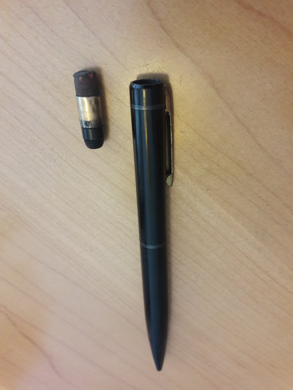 Vintage Eversharp Skyline Pencil 1.18mm Lead, Black Cluch Mechanical Pencil.