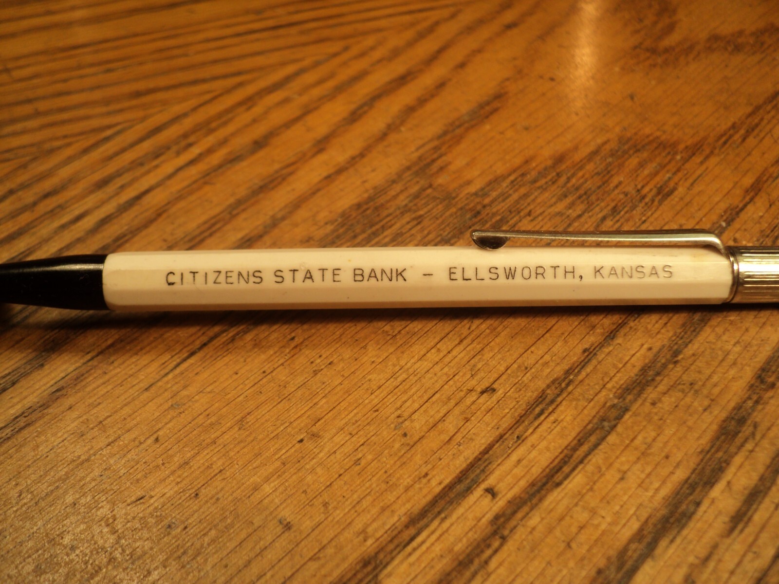 Vintage Autopoint Mechanical Pencil Citizens State Bank 5-5/8″ Metal Cap