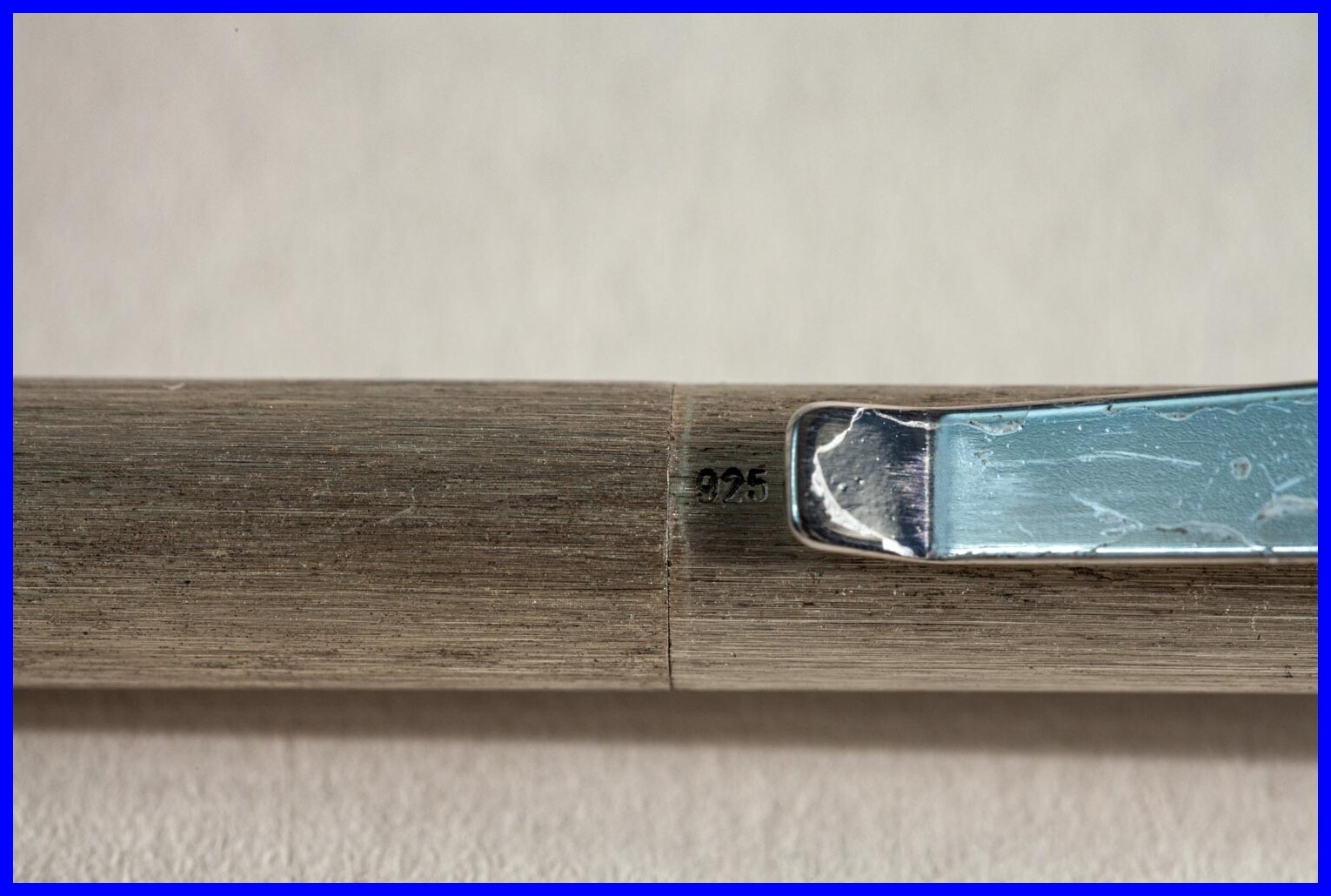 1970s 925 Silver Press Pencil In Gold Plated For 0.5 Mm Mines – Germany Metal