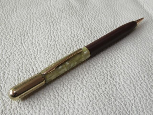 Excellent condition 1920s Sheaffer celluloid and bakelite pencil with gold-plate