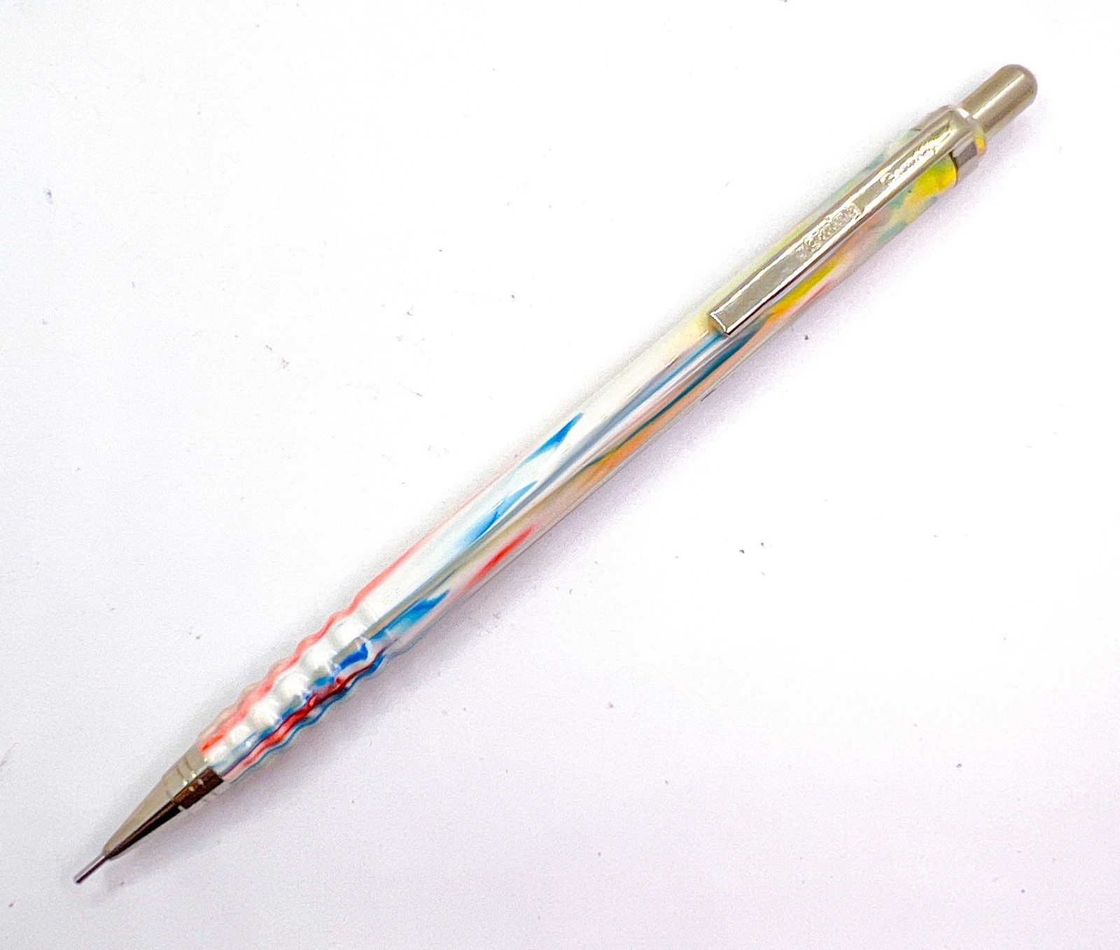 NOS rotring tikky Special Mechanical Pencil Marble Rainbow Color 0.7mm