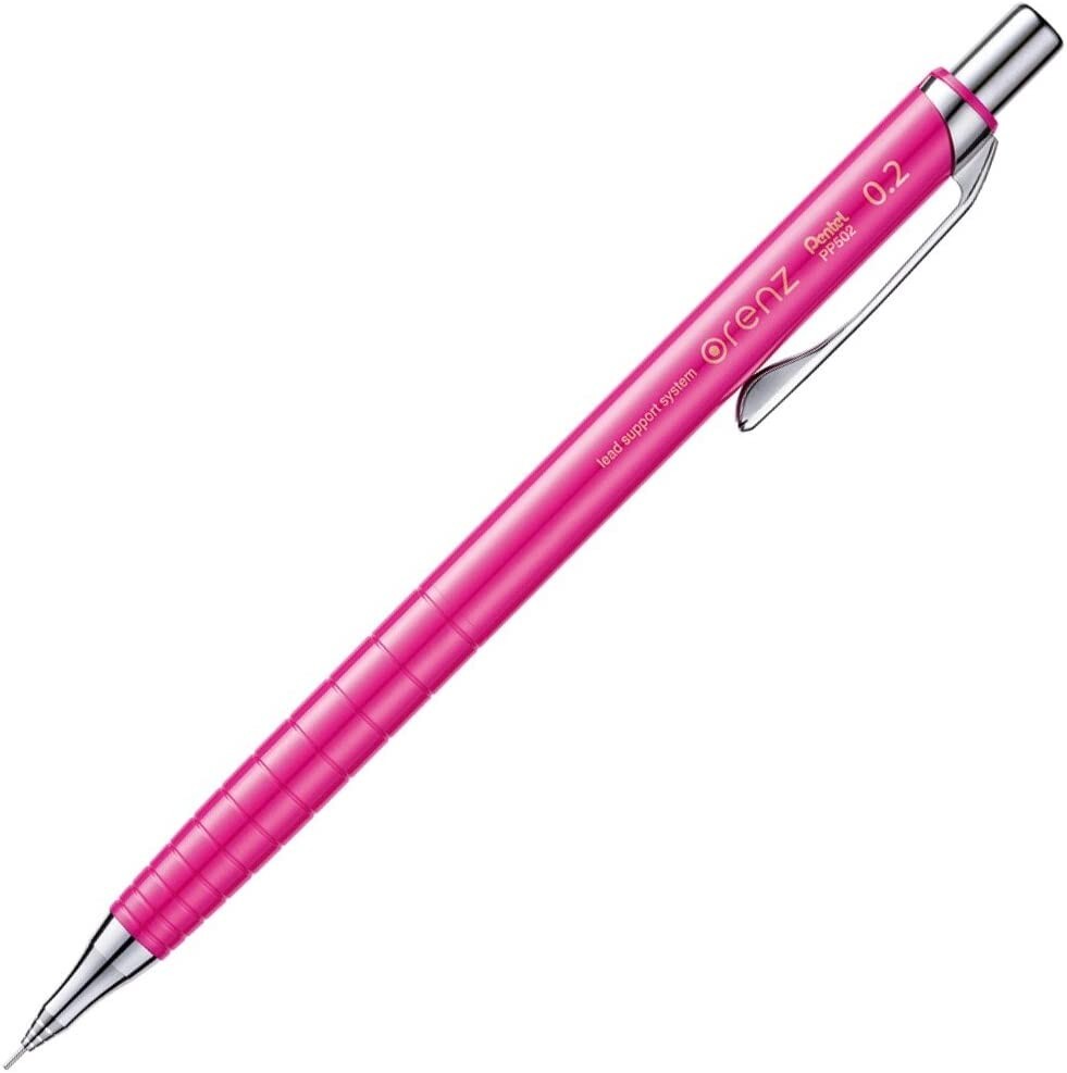 Pentel Orenz XPP502-P Mechanical Pencil 0.2mm HB Pink JAPAN