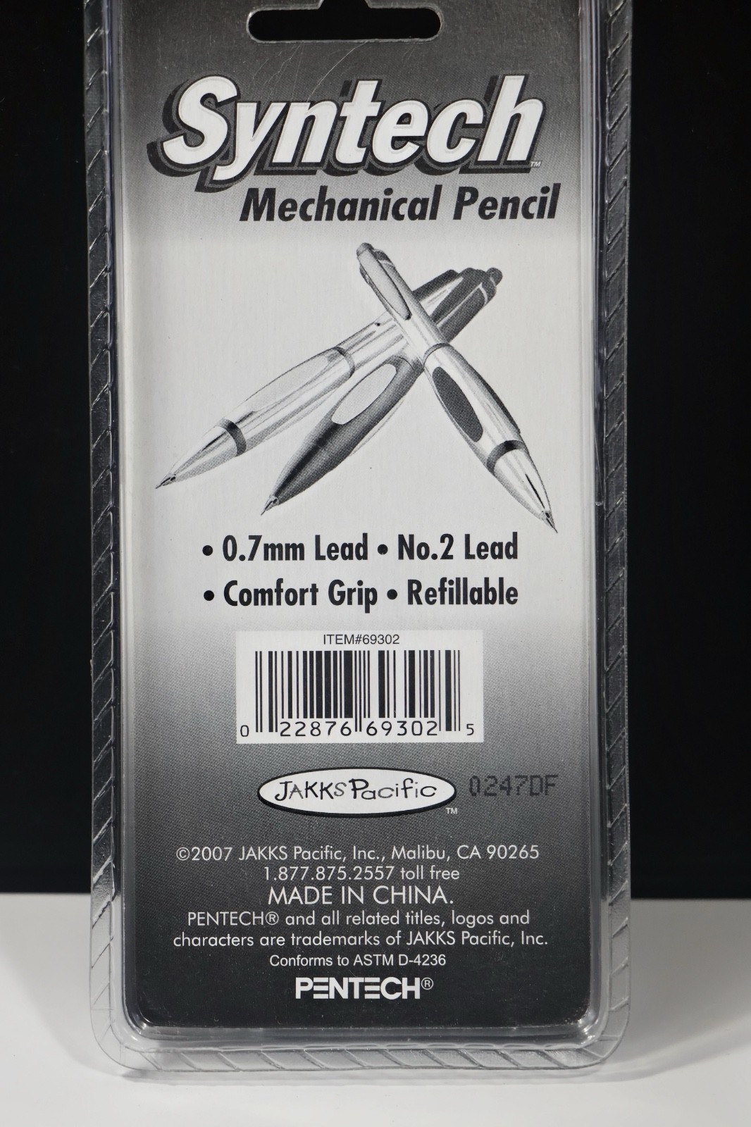 Pentech Syntech .7mm Mechanical Pencil, Silver -69302 2007 New