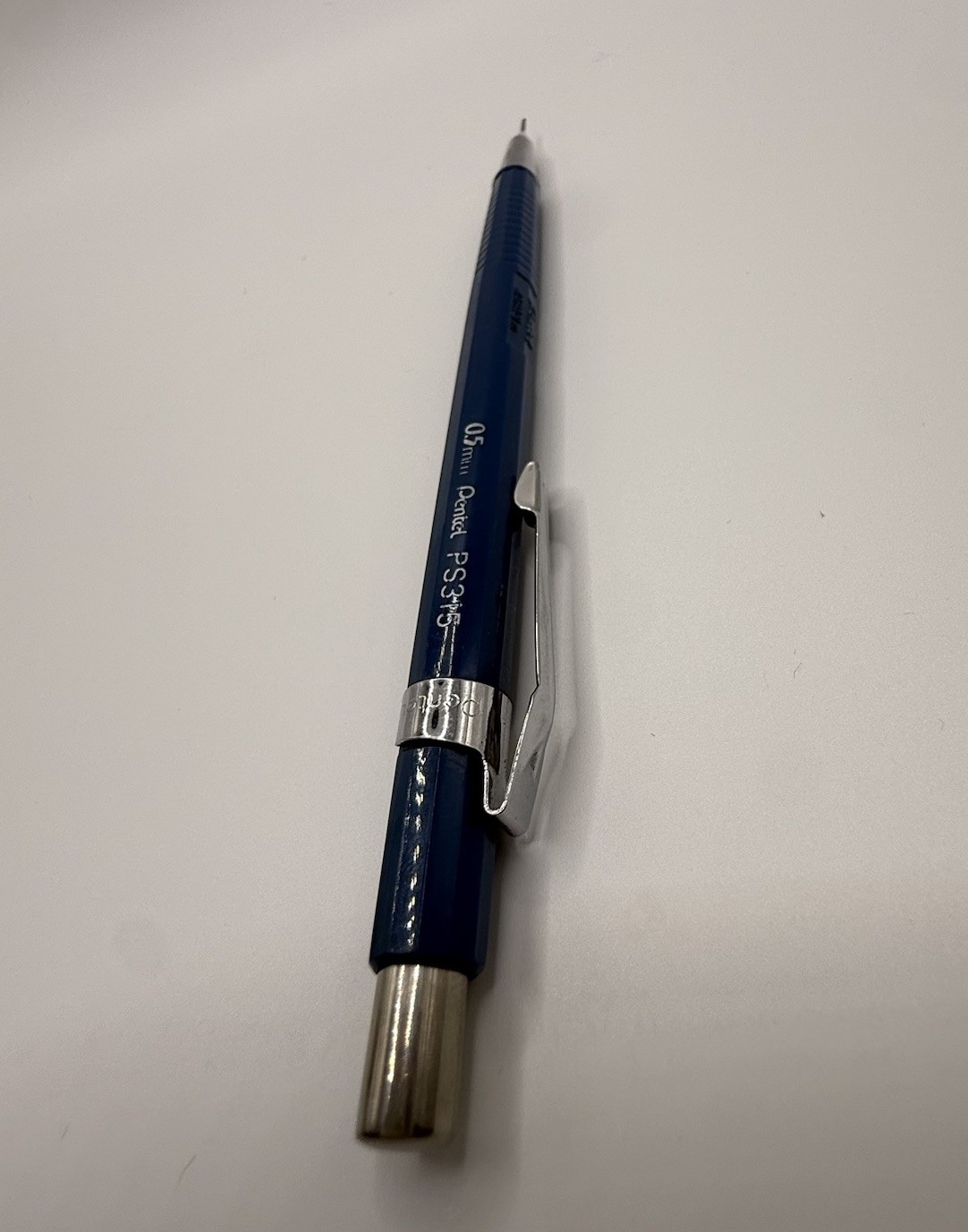 Pentel Model PS315 0.5 mm Blue Mechanical Pencil Made in Japan