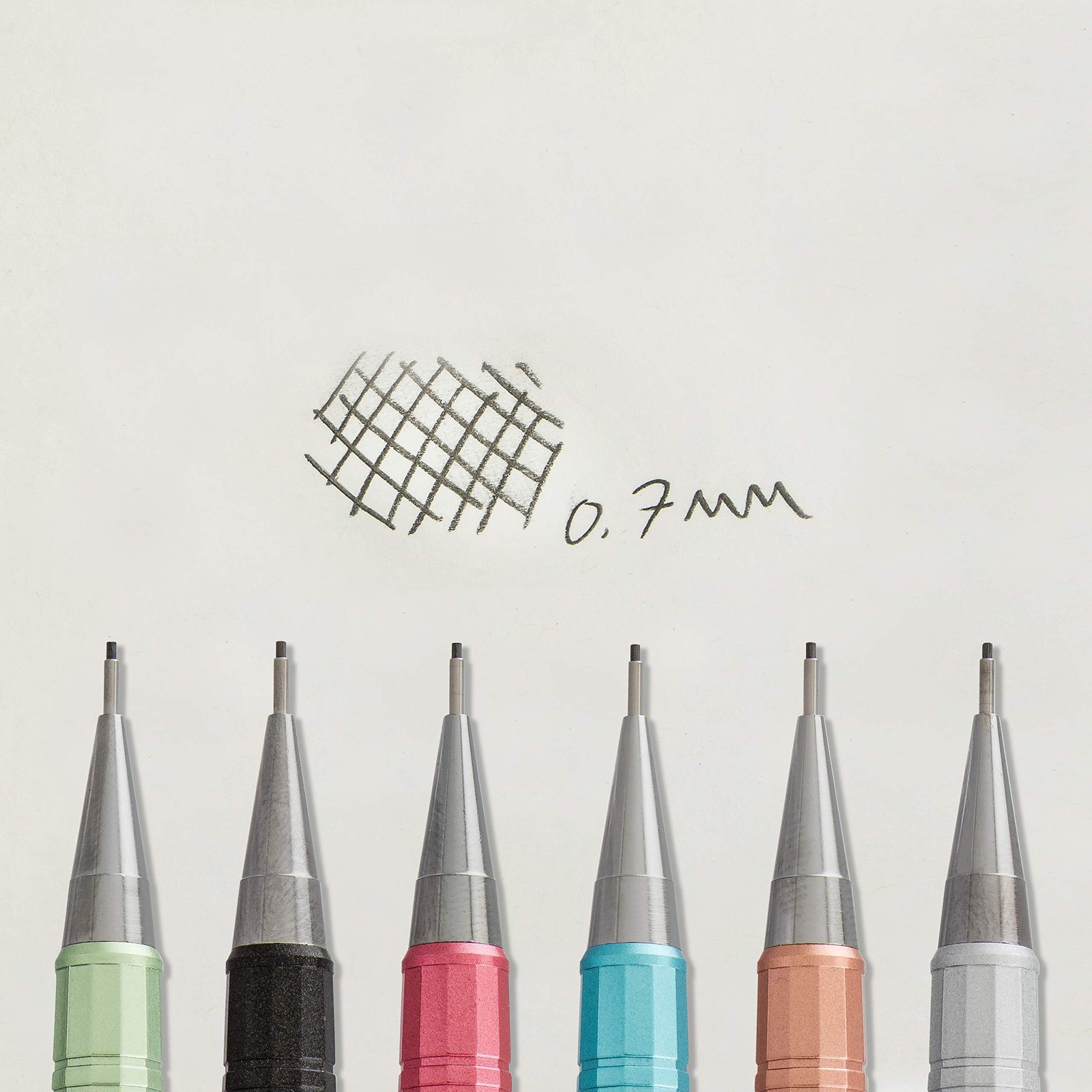 Pentel Sharp Mechanical Pencil 3 Pack 0.5mm 0.7mm 0.9mm Assorted Colors