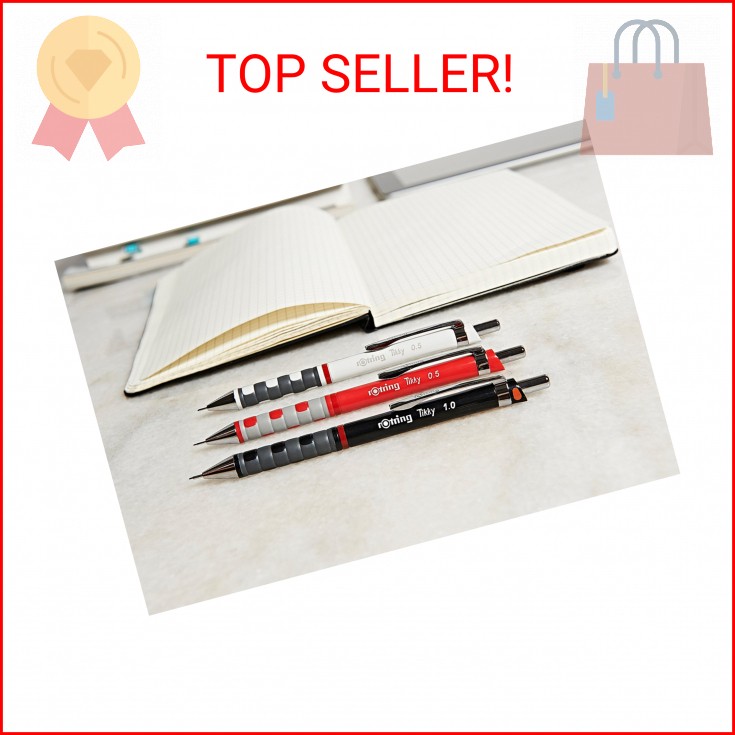 Rotring Tikky Mechanical Pencil, 0.5 mm, Burgundy, Single (1904691)