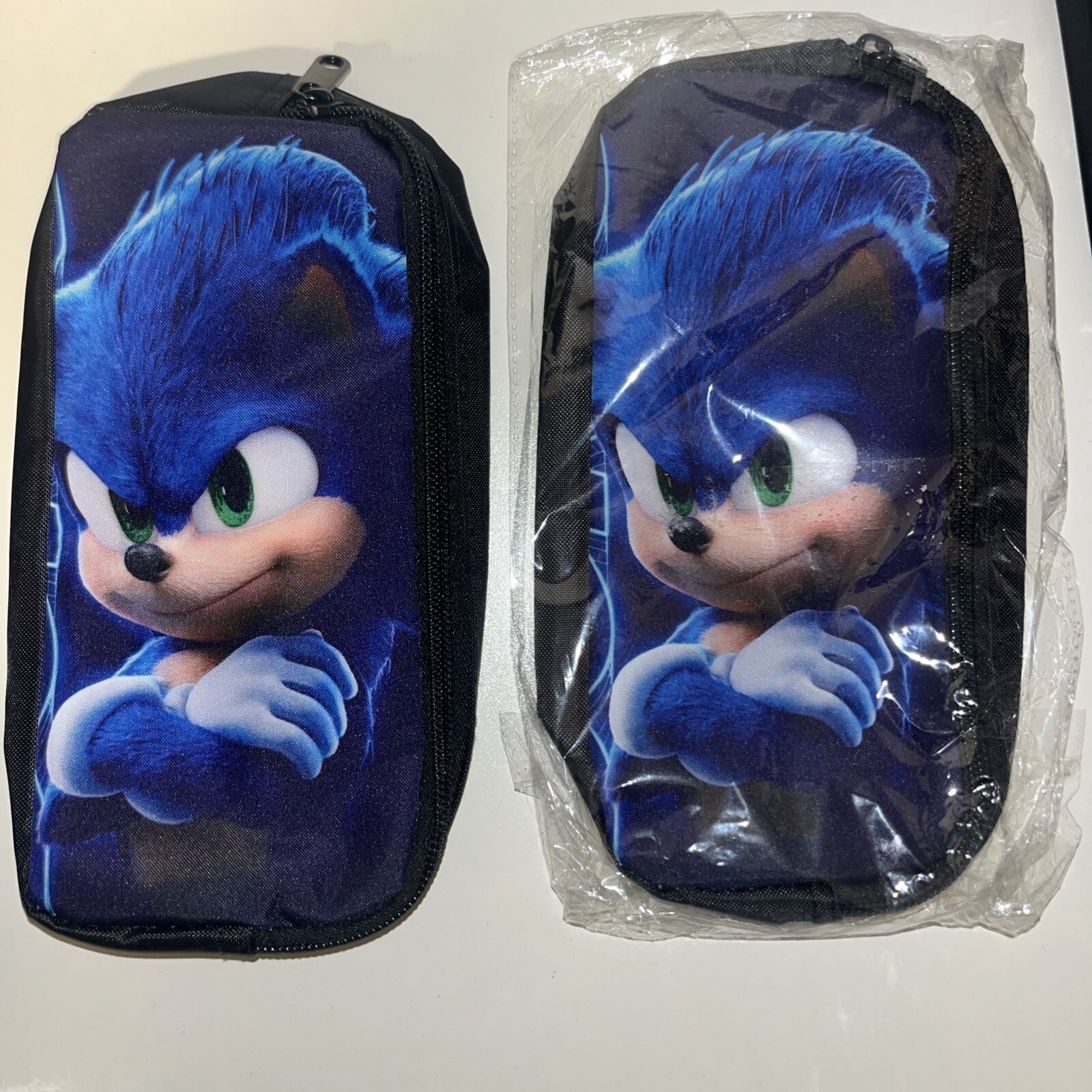 2 Sonic The Hedgehodge Nylon Pencil Caese